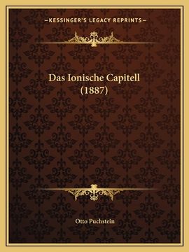 portada Das Ionische Capitell (1887) (en Alemán)