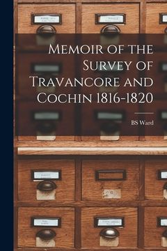 portada Memoir of the Survey of Travancore and Cochin 1816-1820