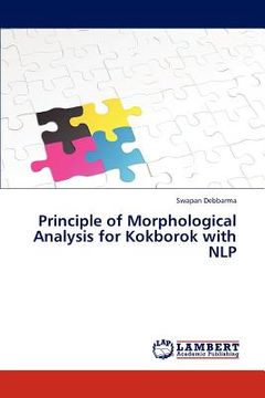 portada principle of morphological analysis for kokborok with nlp (en Inglés)