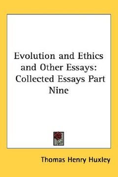 portada evolution and ethics and other essays: collected essays part nine (in English)