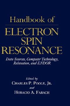 portada handbook of electron spin resonance (en Inglés)