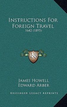 portada instructions for foreign travel: 1642 (1895)