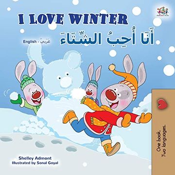 portada I Love Winter (English Arabic Bilingual Book for Kids) (English Arabic Bilingual Collection) (en Árabe)
