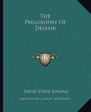 portada the philosophy of despair (en Inglés)