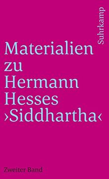 portada Materialien zu Hermann Hesses Siddhartha ii. Text Über Siddhartha. (en Alemán)