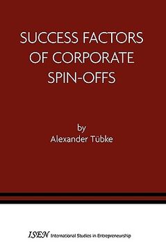 portada success factors of corporate spin-offs (en Inglés)