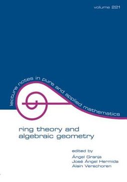 portada ring theory and algebraic geometry (in English)