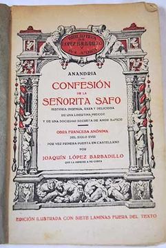 portada Confesion de la senorita safo