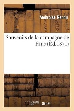 portada Souvenirs de la Campagne de Paris (in French)