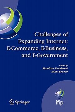 portada challenges of expanding internet: e-commerce, e-business, and e-government: 5th ifip conference on e-commerce, e-business, and e-government (i3e'2005) (en Inglés)