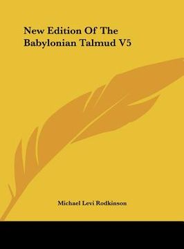 portada new edition of the babylonian talmud v5 (en Inglés)