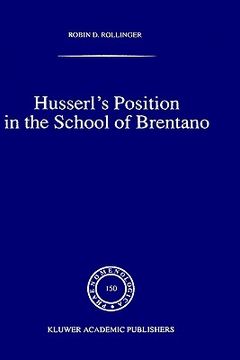 portada husserl's position in the school of brentano (en Inglés)