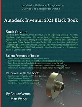 portada Autodesk Inventor 2021 Black Book (en Inglés)