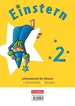 portada Einstern - Mathematik - Ausgabe 2021 - Band 2: Themenhefte 1-4 und Kartonbeilagen im Paket - Ausleihmaterial (Hessen), mit Buchtaucher-App (en Alemán)