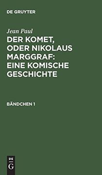 portada Der Komet, Oder Nikolaus Marggraf: Eine Komische Geschichte (en Alemán)