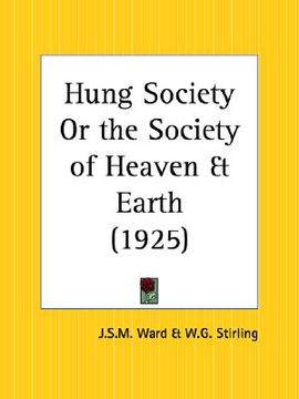 portada hung society or the society of heaven and earth
