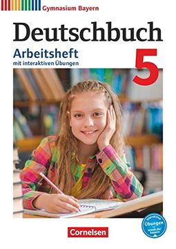 portada Deutschbuch Gymnasium - Bayern - Neubearbeitung: 5. Jahrgangsstufe - Arbeitsheft mit Lösungen und Interaktiven Übungen (en Alemán)