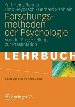 portada Forschungsmethoden der Psychologie: Von der Fragestellung zur Präsentation (Basiswissen Psychologie) (German Edition) (in German)
