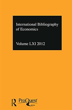 portada Ibss: Economics: 2012 Vol. 61: International Bibliography of the Social Sciences (International Bibliography of the Social Sciences (in English)