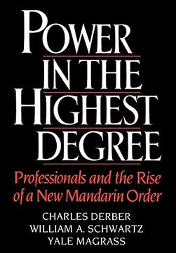 portada Power in the Highest Degree: Professionals and the Rise of a new Mandarin Order 