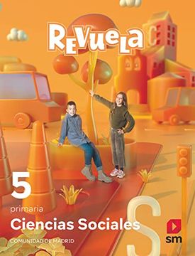 portada Ciencias Sociales. 5 Primaria. Revuela. Comunidad de Madrid