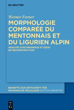 portada Morphologie comparée du mentonnais et du ligurien alpin 