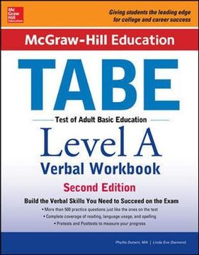 portada Mcgraw-Hill Education Tabe Level a Verbal Workbook, Second Edition (in English)