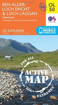 portada Ben Alder, Loch Ericht & Loch Laggan, Dalwhinnie (OS Explorer Map)