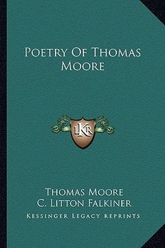 portada poetry of thomas moore (en Inglés)