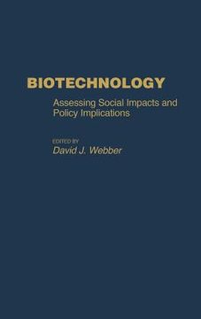 portada biotechnology: assessing social impacts and policy implications (en Inglés)