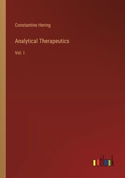 portada Analytical Therapeutics: Vol. I (en Inglés)