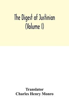 portada The Digest of Justinian (Volume i) (en Inglés)