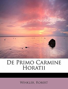 portada de Primo Carmine Horatii (en Latin)
