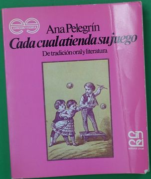 portada Cada Cual Atienda su Juego: De Tradicion Oral y Literatura (in Spanish)