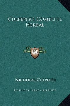 portada culpeper's complete herbal