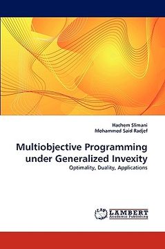 portada multiobjective programming under generalized invexity