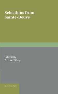 portada Selections From Sainte-Beuve (en Inglés)