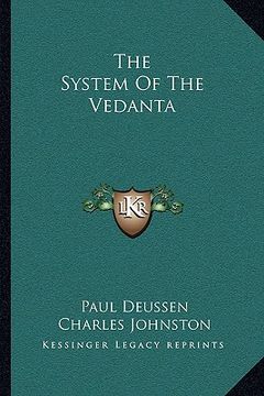 portada the system of the vedanta
