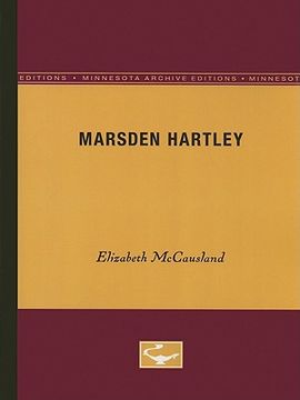 portada marsden hartley (in English)