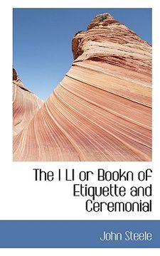 portada the i li or bookn of etiquette and ceremonial (en Inglés)