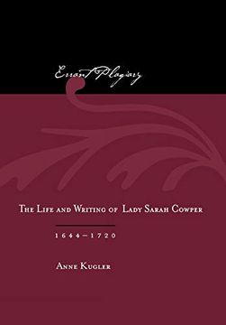 portada Errant Plagiary: The Life and Writing of Lady Sarah Cowper, 1644-1720 (en Inglés)