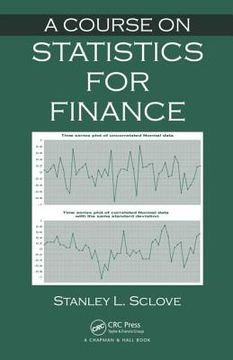 portada A Course on Statistics for Finance (en Inglés)