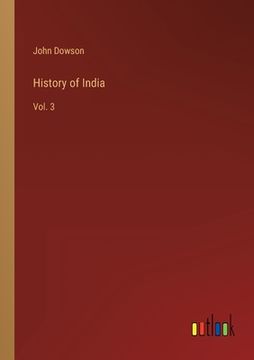 portada History of India: Vol. 3 (en Inglés)