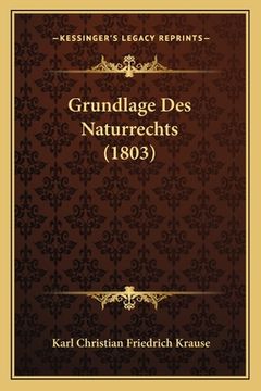portada Grundlage Des Naturrechts (1803) (en Alemán)