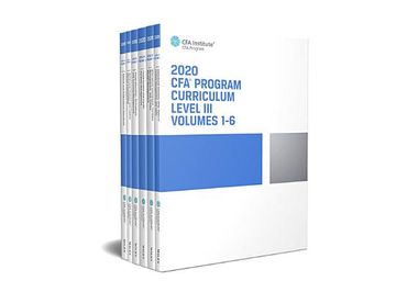 portada Cfa Program Curriculum 2020 Level Iii, Volumes 1 - 6, box set (Cfa Curriculum 2020) 