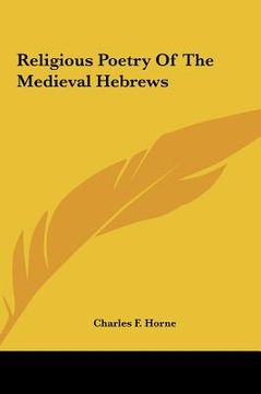 portada religious poetry of the medieval hebrews (en Inglés)