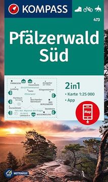 portada Kompass Wanderkarte 473 Pfälzerwald süd 1: 25. 000 (en Alemán)