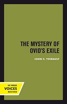 portada The Mystery of Ovid's Exile (en Inglés)