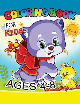 portada Coloring Book for Kids Ages 4-8: Cute dog, horse, lion, sheep, turtle and more.. for Kids, Girls Ages 8-12,4-8 (en Inglés)
