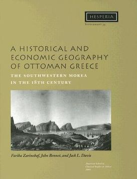 portada a historical and economic geography of ottoman greece